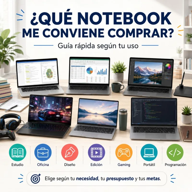 ¿Qué notebook me conviene comprar? Guía rápida según tu uso